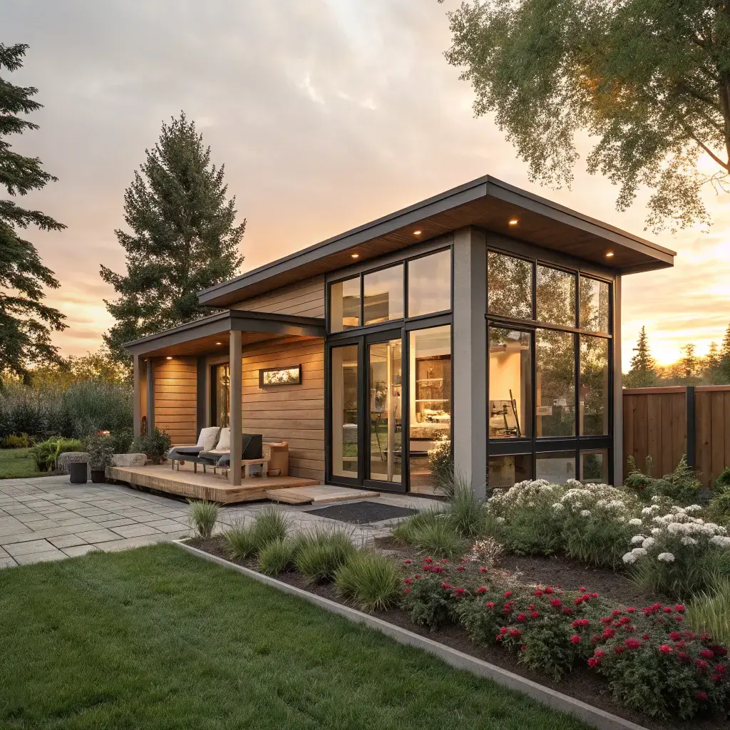 Modern ADU in Orange County - Beautiful contemporary design with large windows and outdoor patio